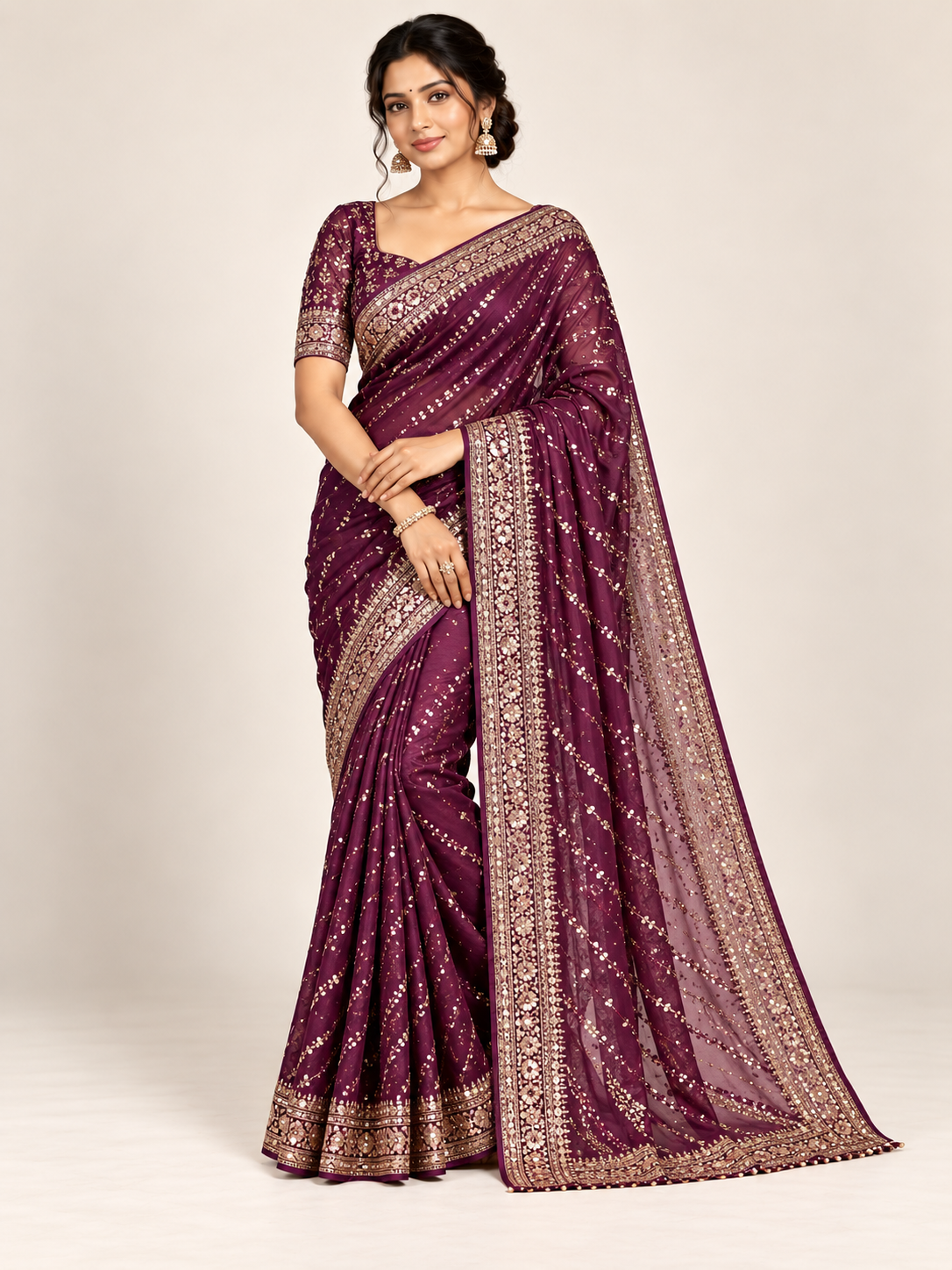 Chiffon Saree